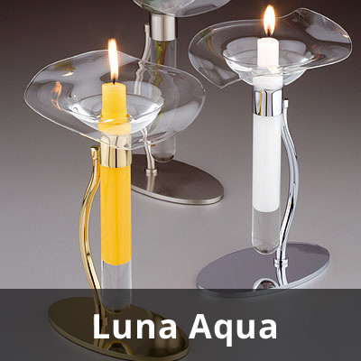 Tischleuchte Luna Aqua