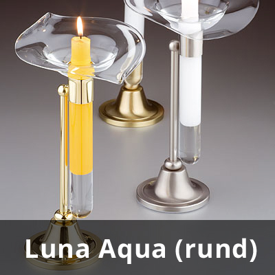 Tischleuchte Luna Aqua (rund)